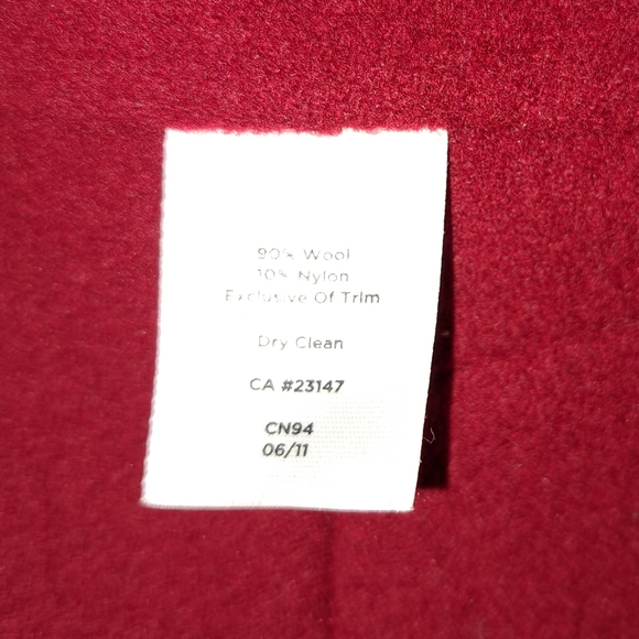 Talbots Wool Blend Single Button Blazer - Satin Trim - Picture 7 of 7